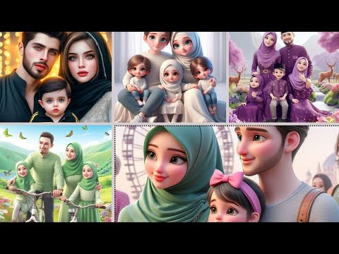 Top 20 #ai family Wallpapers| Generated by ai | Muslim Family dpz| #viralvideo  Hijabigirluzz