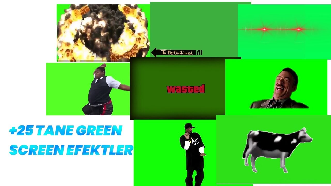TOP 25 GREEN SCREEN EFFECT - TÜM GREEN SCREEN EFEKTLERİ - MONTAJLIK GREEN SCREEN EFEKTLERİ