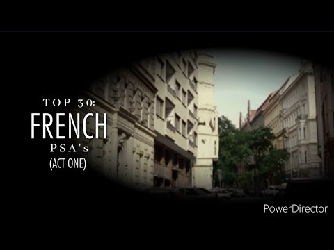 Top 30: French PSA's (Act One)