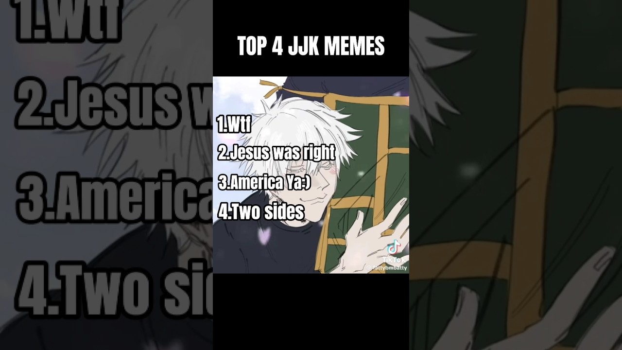 TOP 4 JJK MEMES💯 Jjk memes compilation #jujutsukaisen #anime #memes #funny