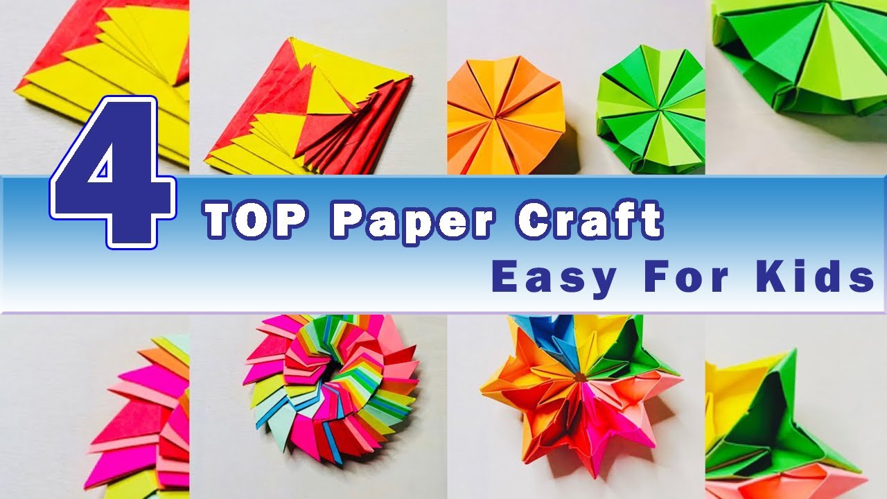 Top 4 Paper Craft 2020 |  Easy For Kids | Paper Craft tutorial