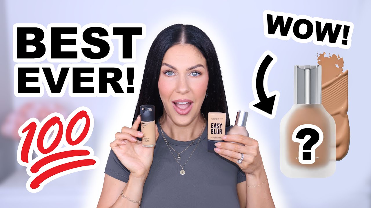 TOP 5 FOUNDATIONS OF 2024!! YEARLY BEAUTY FAVORITES!
