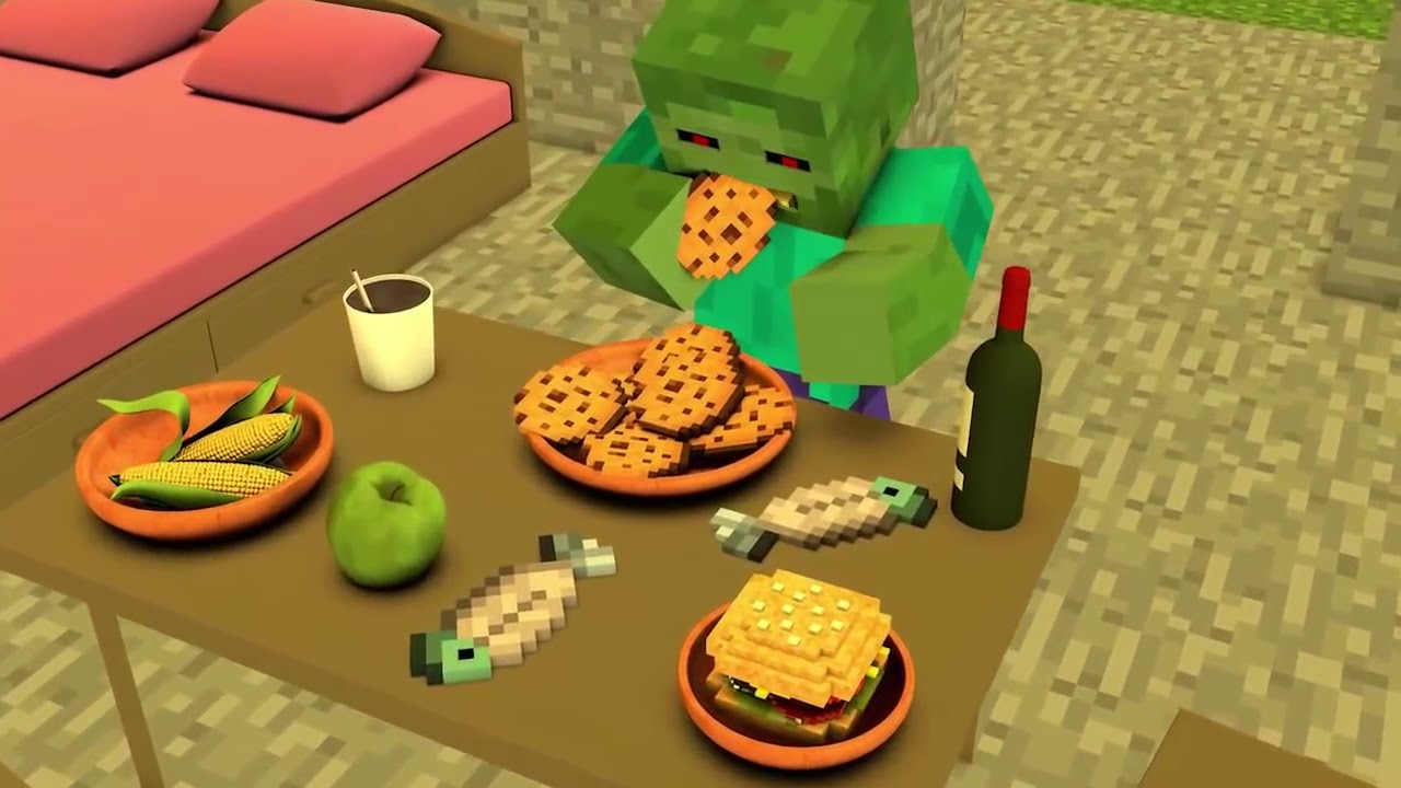 Top 5 Minecraft Zombie Life (Minecraft Animation)