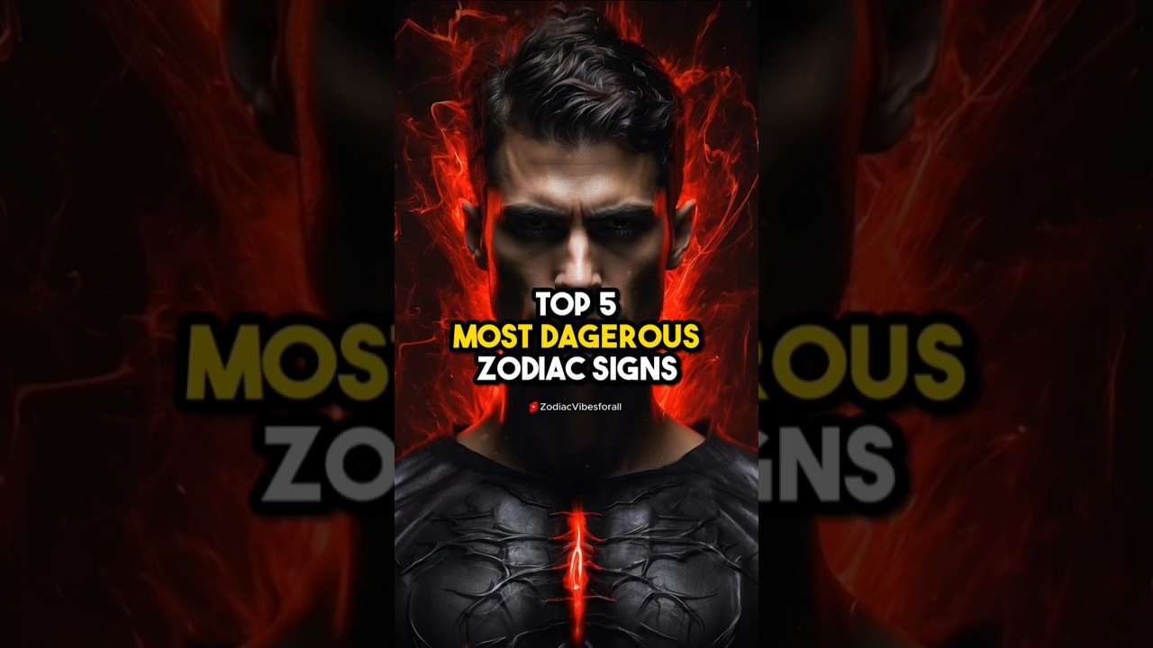Top 5 Most Dangerous Zodiac Signs according to Astrologers #viralshorts #zodiacfacts
