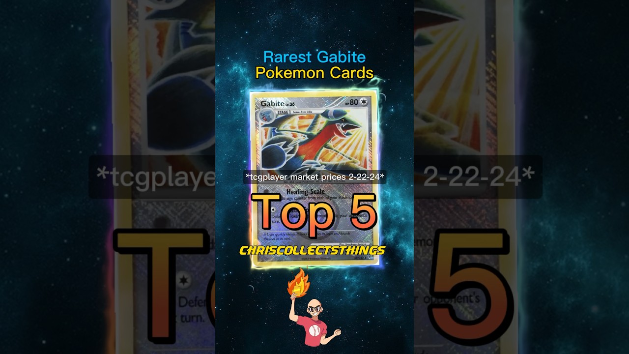 Top 5 RAREST Gabite Pokémon Cards 🦈 #shorts #pokemontcg #gabite