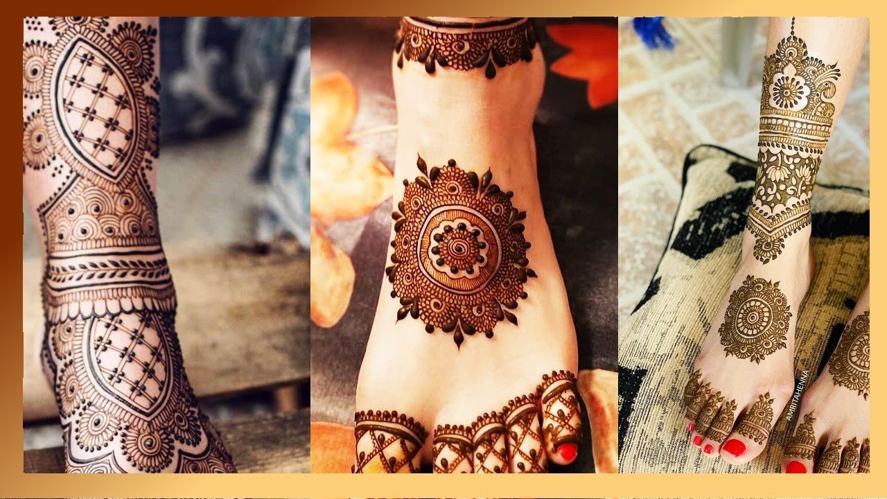 Top 50 Bridal Feet Mehndi Designs ||  By beauty of anything