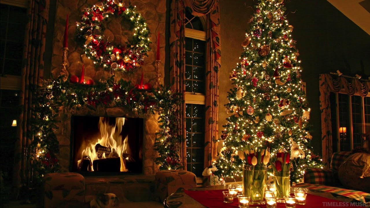 Top 50 Christmas Songs of All Time 🎄 2 Hour Christmas Music Playlist with Fireplace