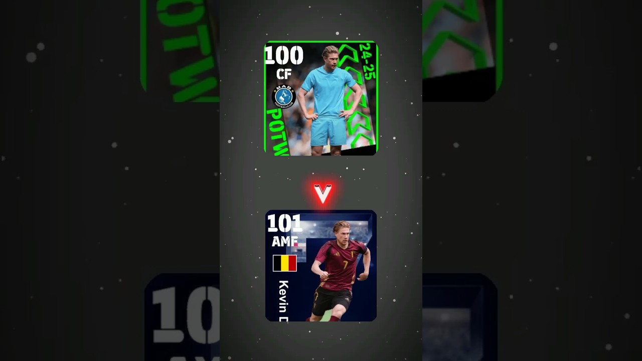 Top 6 Kevin De Bruyne Card in efootball 2025 | De Bruyne Best Card In efootball 2025 #efootball #pes