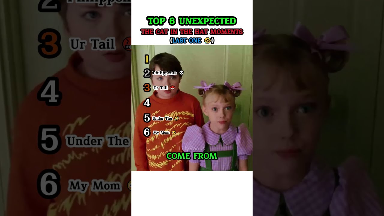 Top 6 unexpected The Cat in the Hat moments 🎩🤣