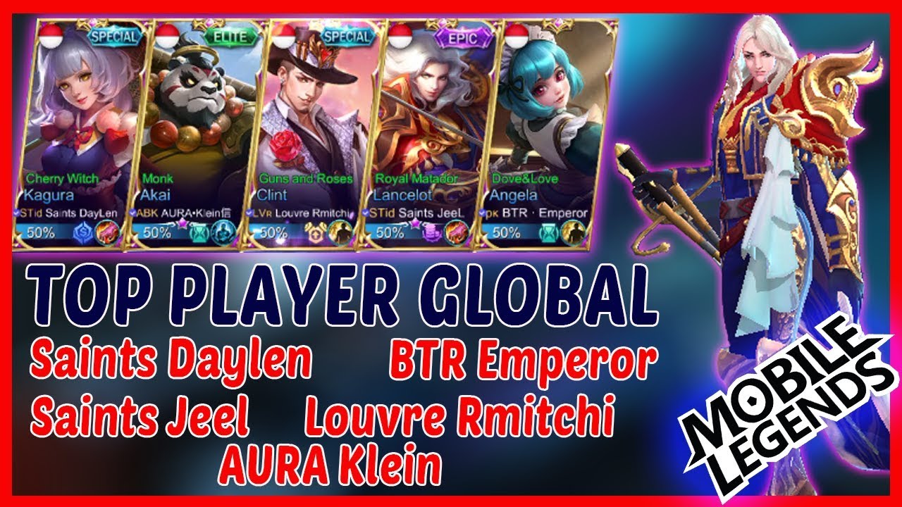 Top Player Global | Louvre Rmitchi | Saints Daylen | Saints Jeel - Mobile Legends - MLBB