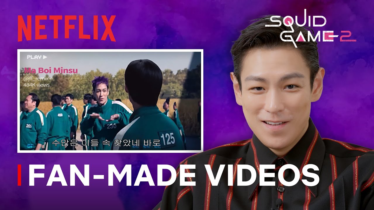 T.O.P. Reacts to Thanos Fan Videos | Squid Game: Season 2 | Netflix