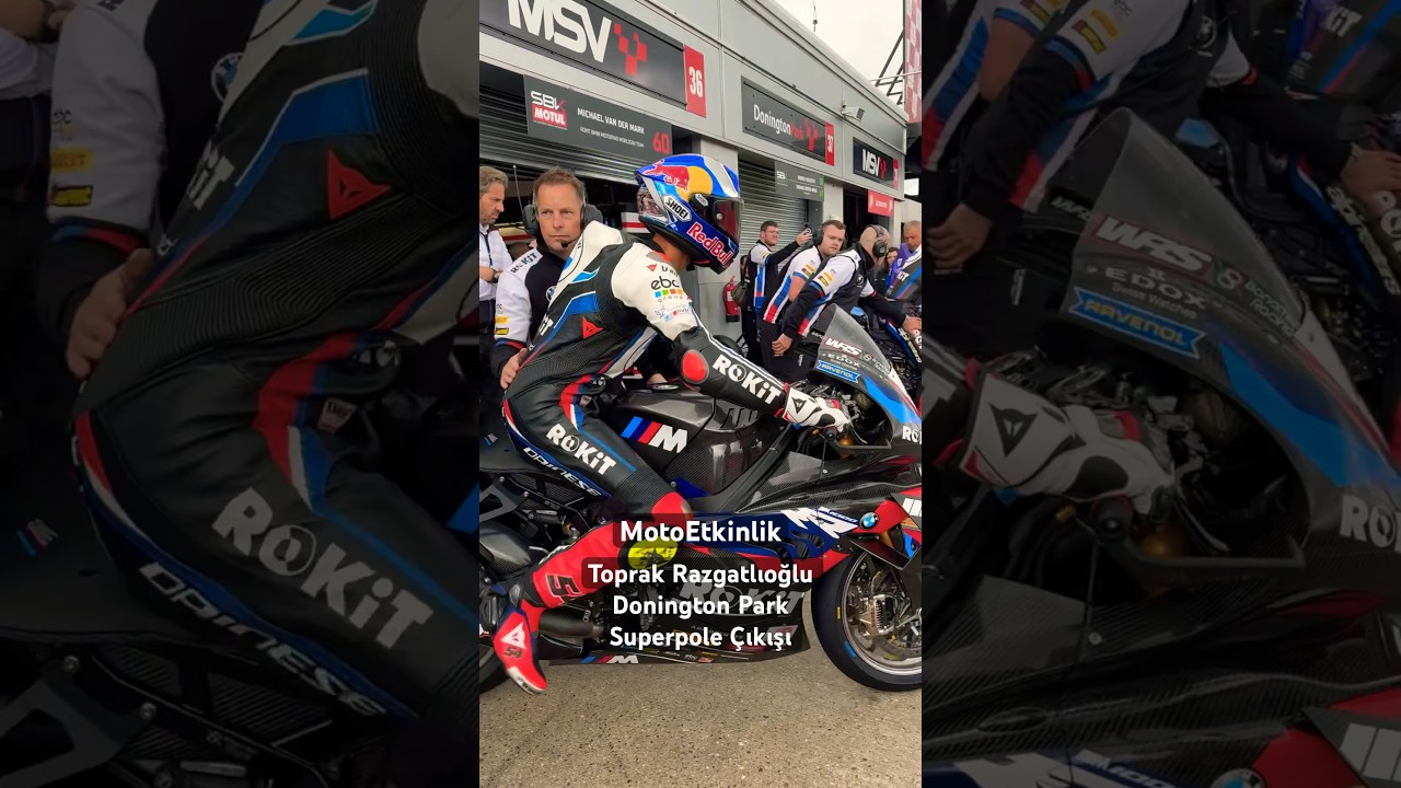 Toprak O nasıl çıkış🔥 #ToprakRazgatlıoğlu #BMWM1000RR #DoningtonPark #motor #moto #smartphone