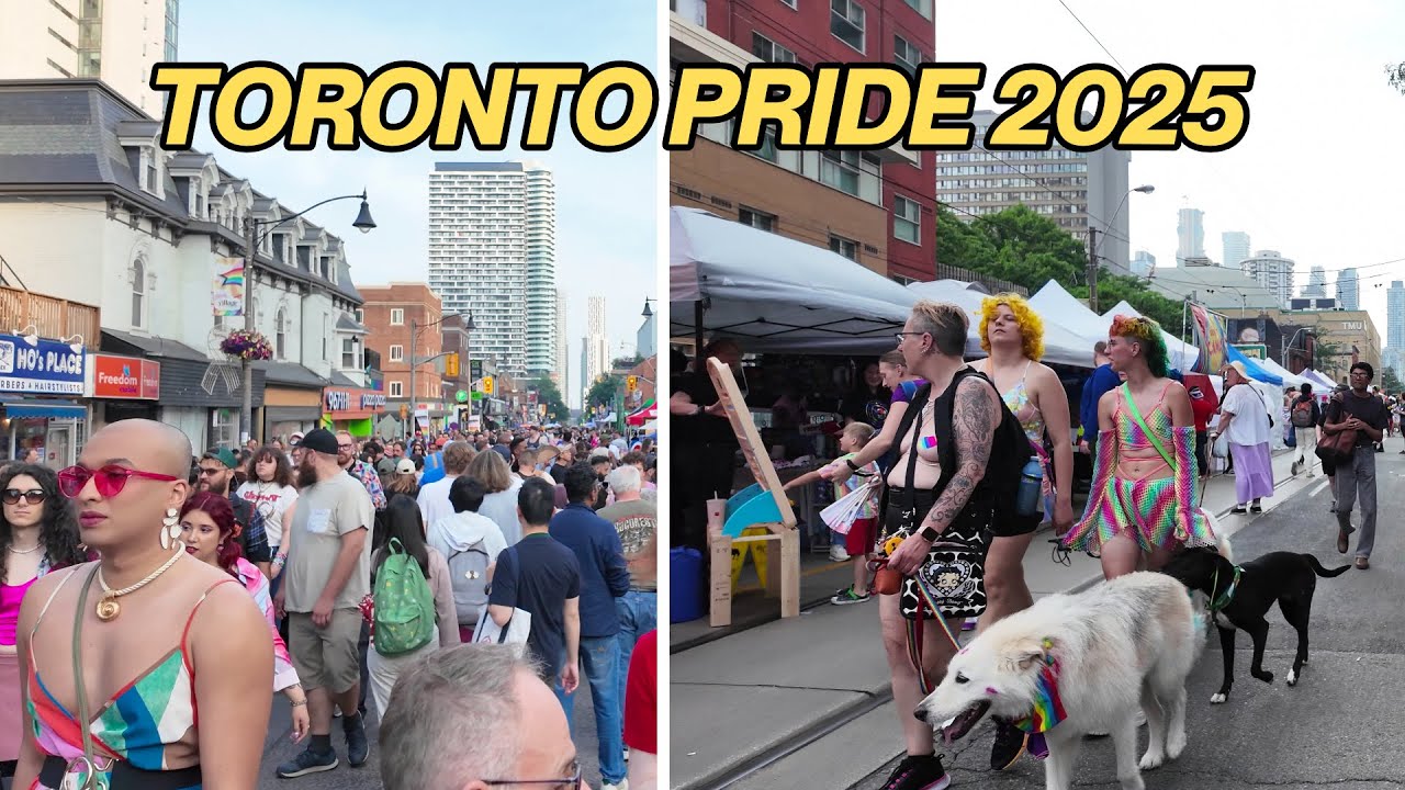 Toronto Pride Street Festival 2025 in the Village Walk