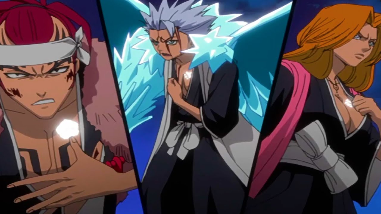 Toshiro & Renji & Rangiku VS Shawlong & Yylfordt & Nakeem English Sub