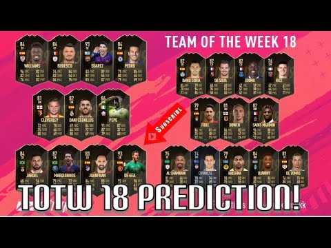 TOTW 18 PREDICTIONS! 93 RATED SUAREZ? #FIFA19 ULTIMATE TEAM!
