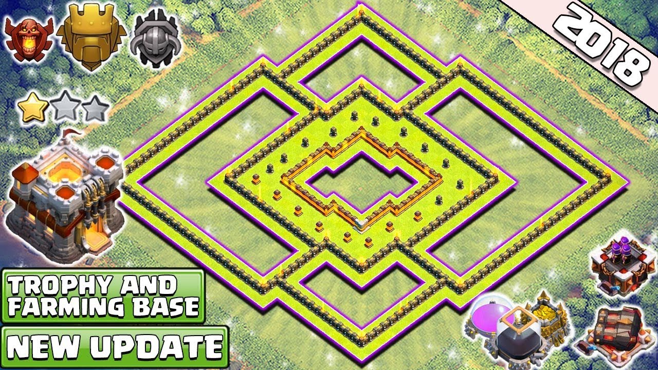 Town Hall 11 TROPHY/FARMING Base 2018 | Best TH11 Defense Base | Anti 2 Star - Clash of Clans