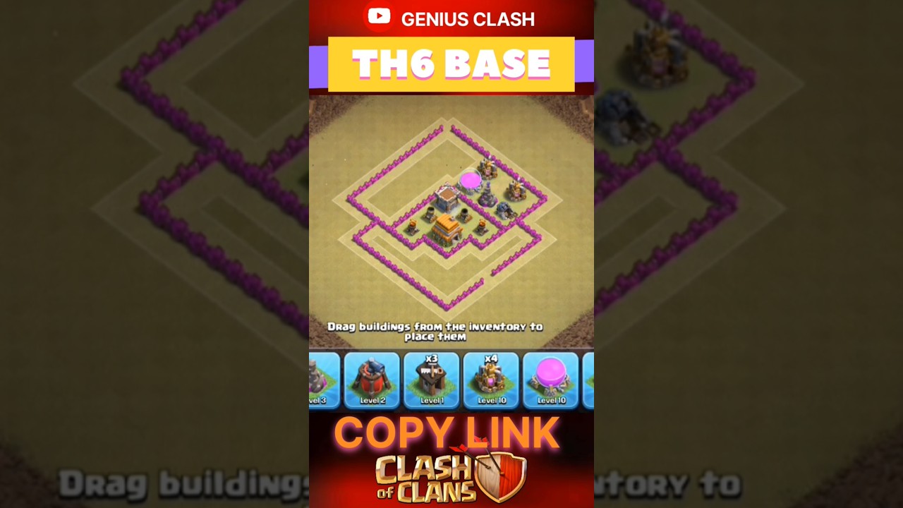 Town Hall 6 War Base Copy Link #clashofclans #th6 #baselink
