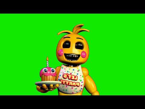 Toy Chica Twitching Ucn Green Screen