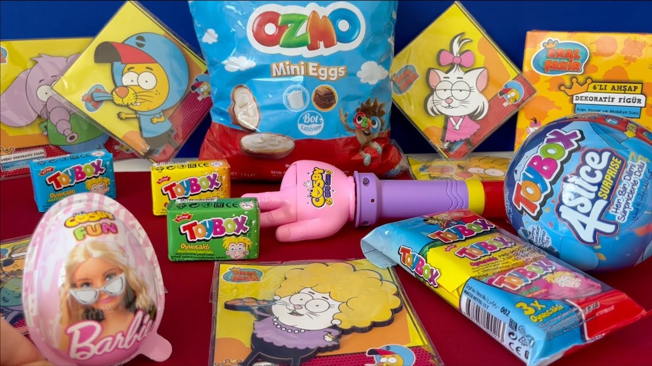 Toybox cosbybox Barbie çikolata Ozmo sürpriz yumurta Kral şakir Taş Kağıt Makas oyuncak el Oyunu