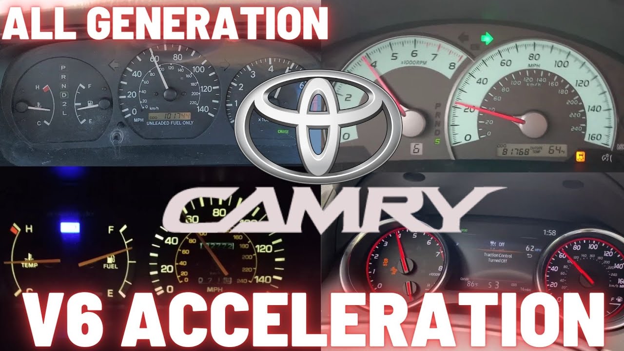 Toyota Camry V6 Acceleration Battle 0-60 mph Compilation
