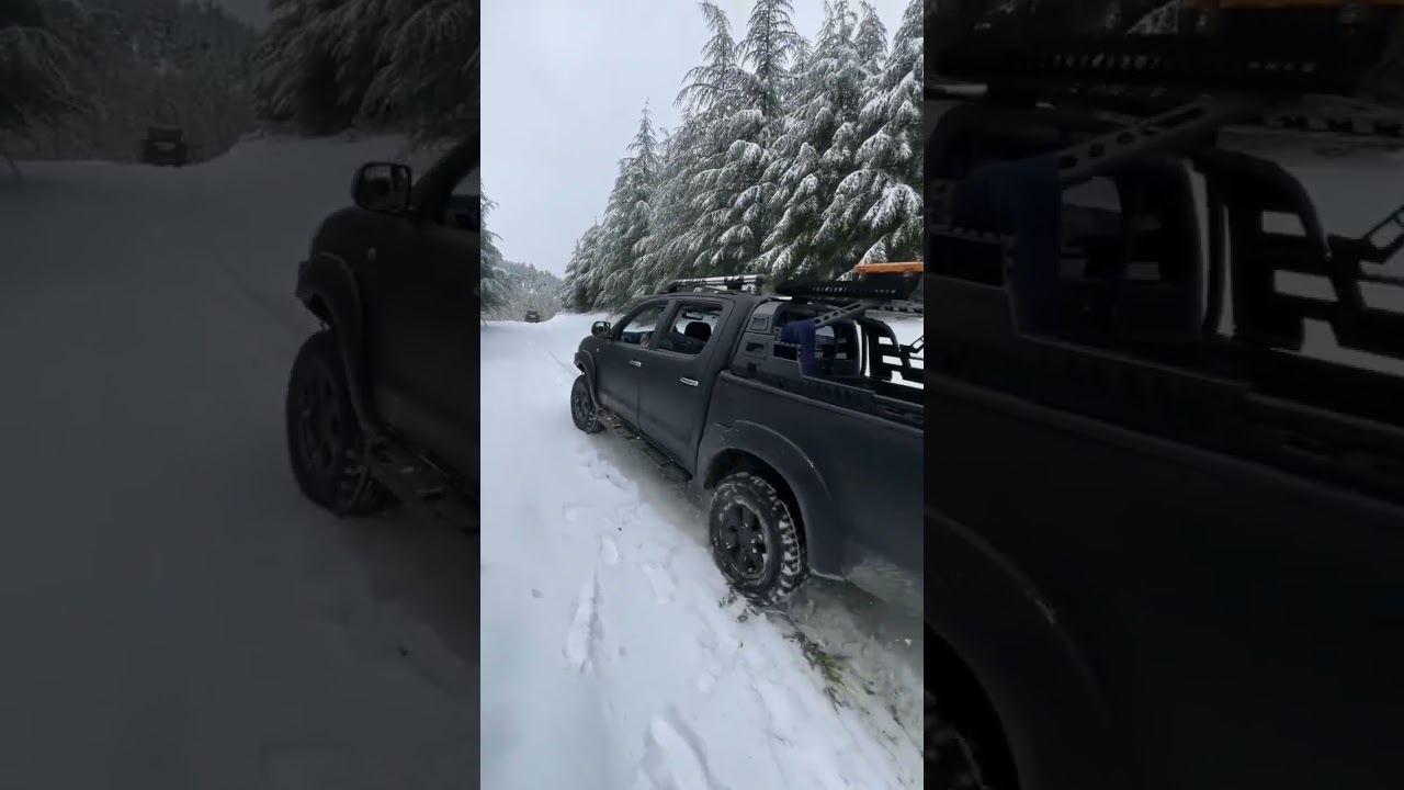 @Toyota hilix ile kara devam