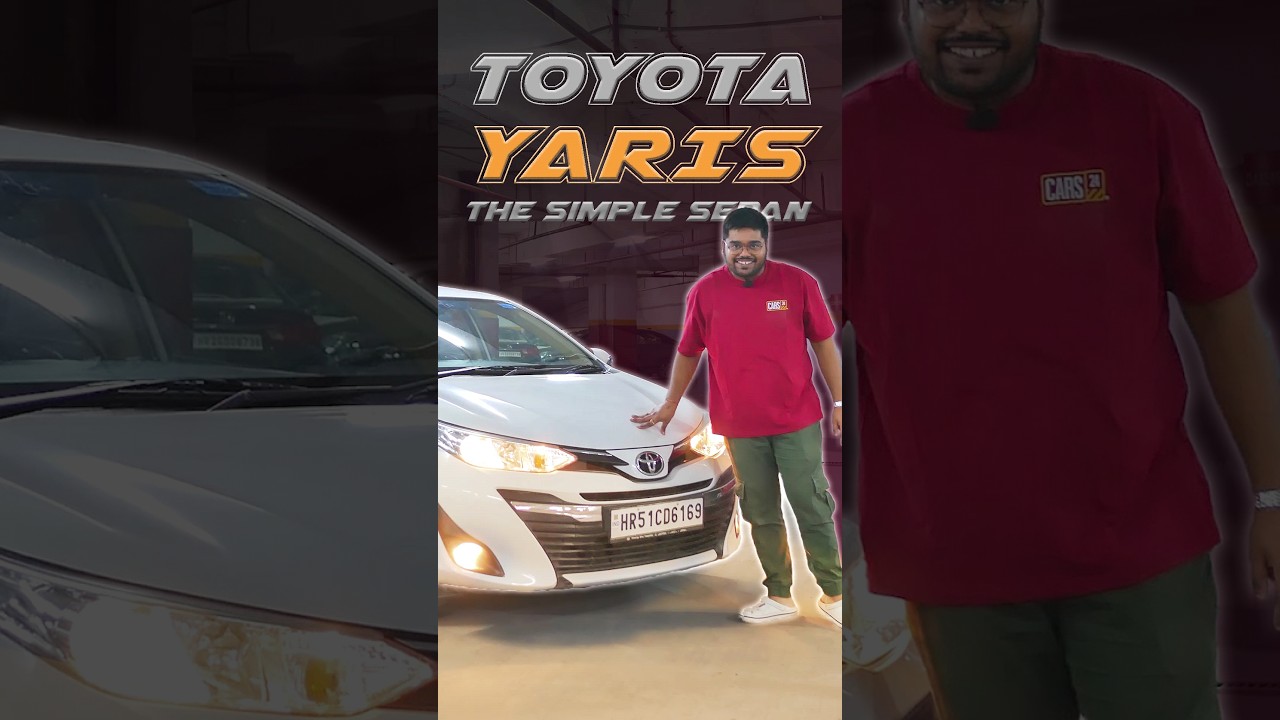 Toyota Yaris | The Simple Sedan 😇 #shorts #toyota #yaris #toyotayaris #sedan #facts #usedcar #cars24