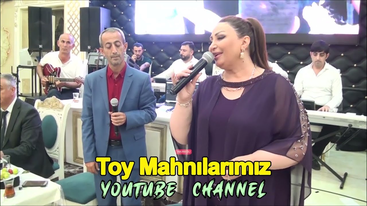 toyu mubarek oglunun toy mahnıları oxuyur Nigar Ağcabedli ve Seyani / gitara Asif Agcabedili