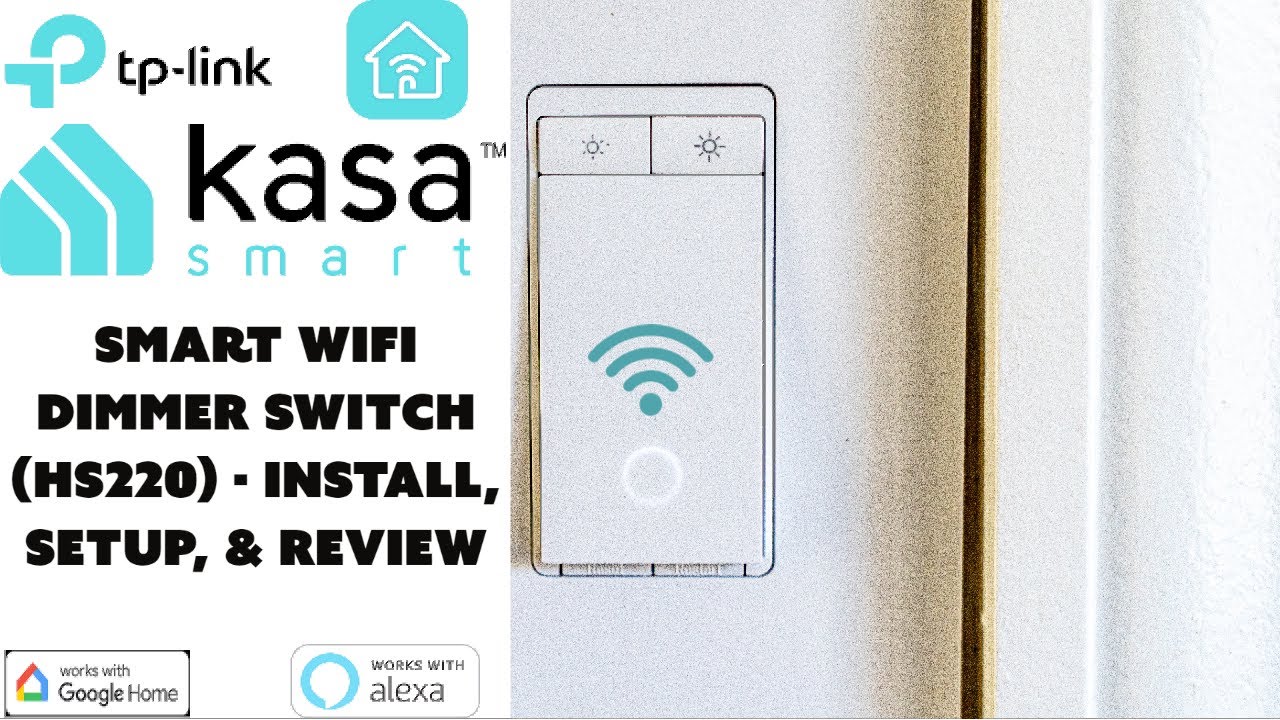 TPLink Kasa Smart WiFi Dimmer Switch (HS220) - Install, Setup, & Review #tplink #smarthome