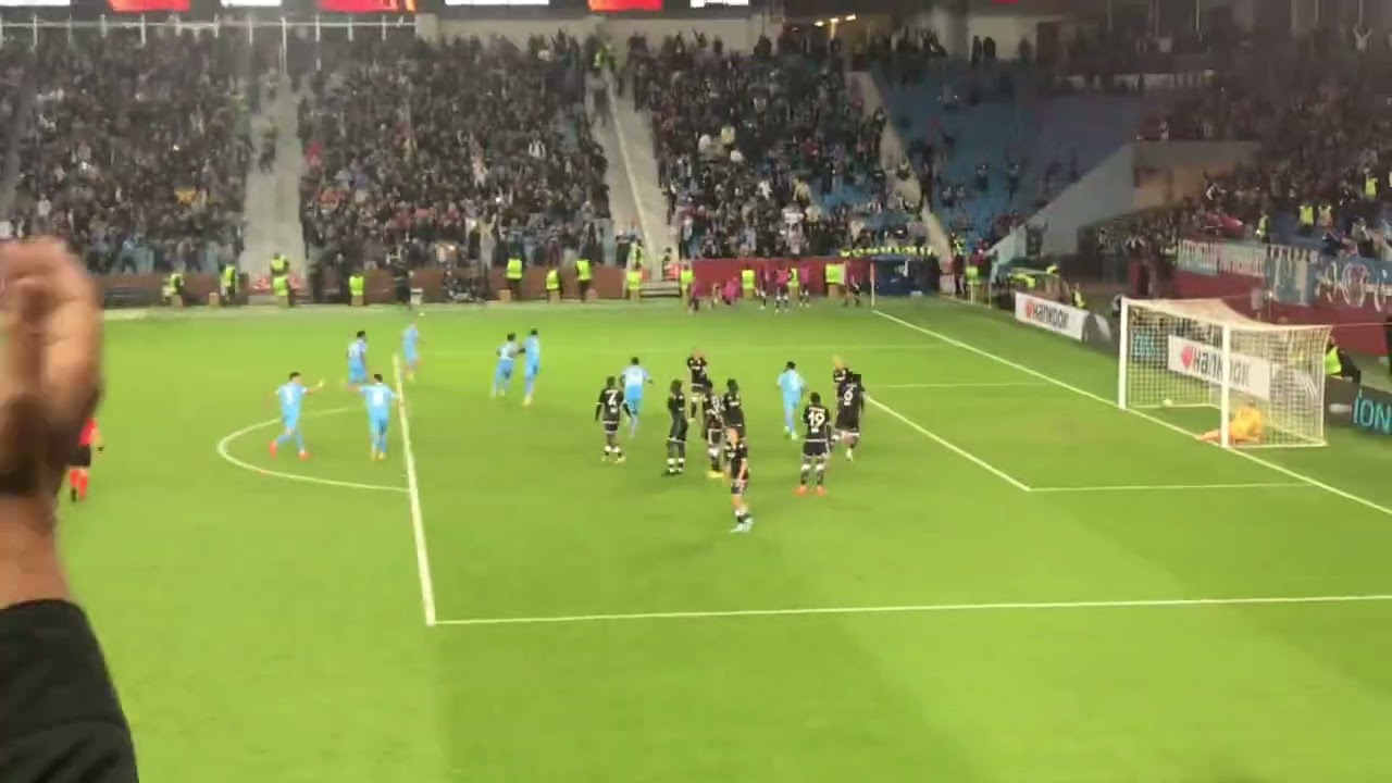 Trabzonspor - AS Monaco Enis Bardhi’nin frikik golü ve anonsu