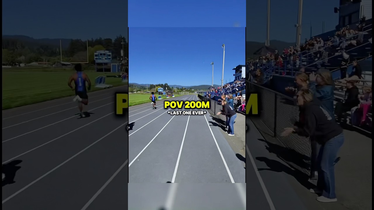 Track POV: My LAST EVER 200m 👟🥺