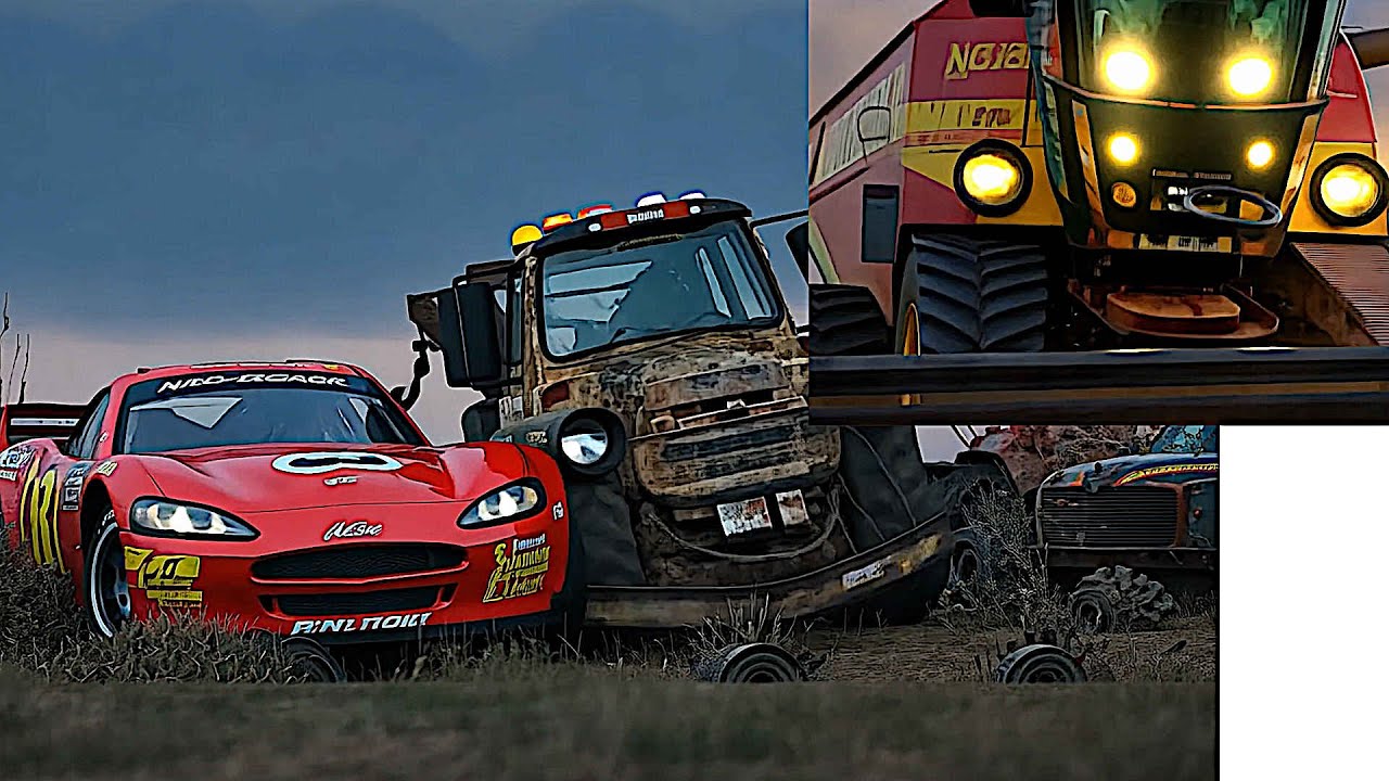 Tractor Tipping scene remake | Cars Animation