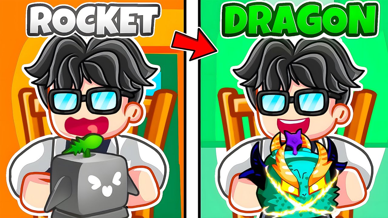 Trading From Rocket to Dragon Fruit in Blox Fruits Roblox!