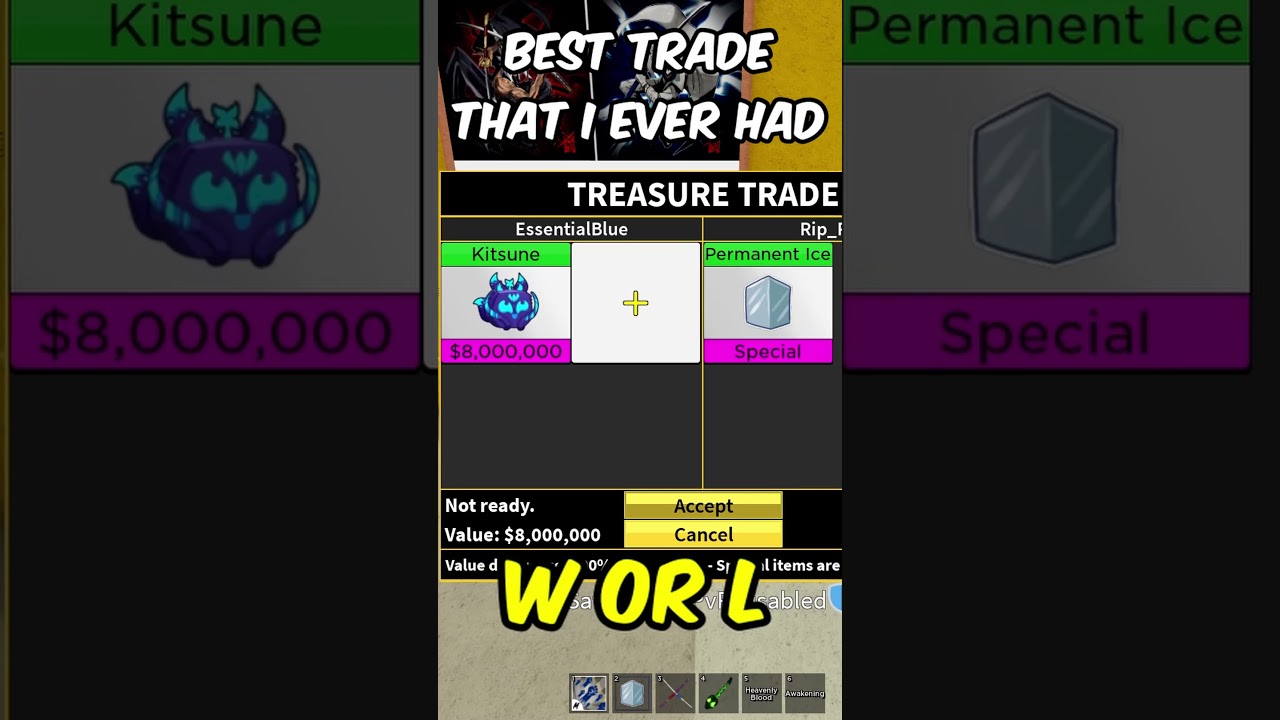 Trading Kitsune In Blox Fruits