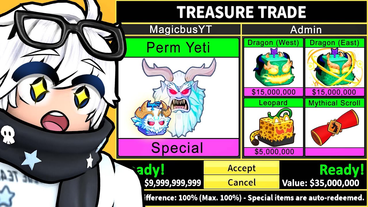 Trading PERM Beast Fruits For 24 Hours In Blox Fruits (Roblox)