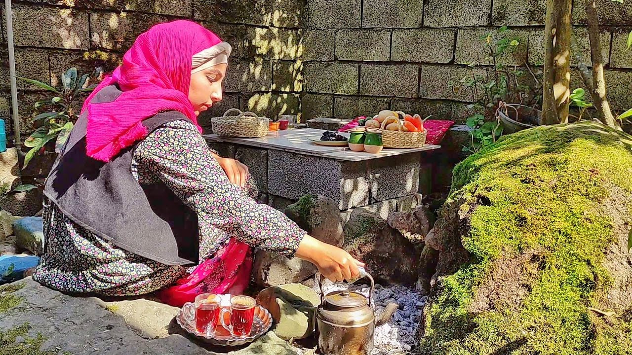 Traditional Iranian Village Cooking | Chicken on Fire & Kal Kebab Feast