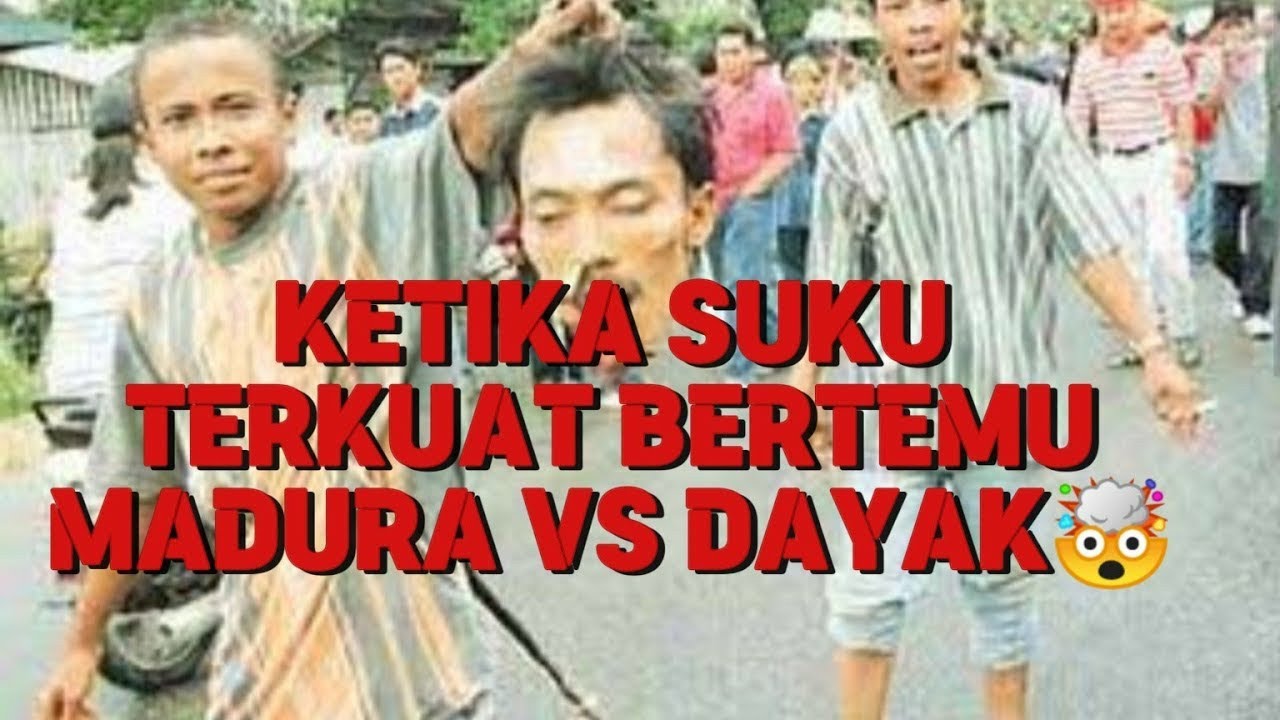 Tragedi Perang Sampit Berdarah Madura vs Dayak Dua suku terkuat bertemu#sejarah  #viralvideo