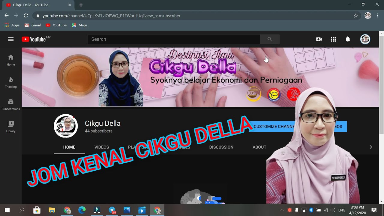 Trailer Video Channel Cikgu Della