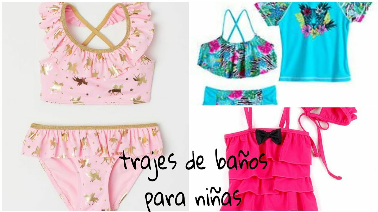 trajes de baños para niñas super bonitos