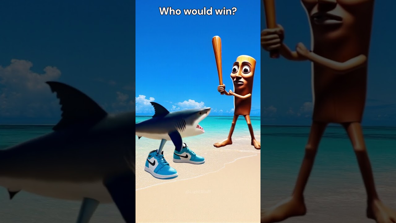 Tralalero Tralala vs Tung Tung Tung Sahur - Who would win the battle?🦈🤪 #funny #meme #brainrot