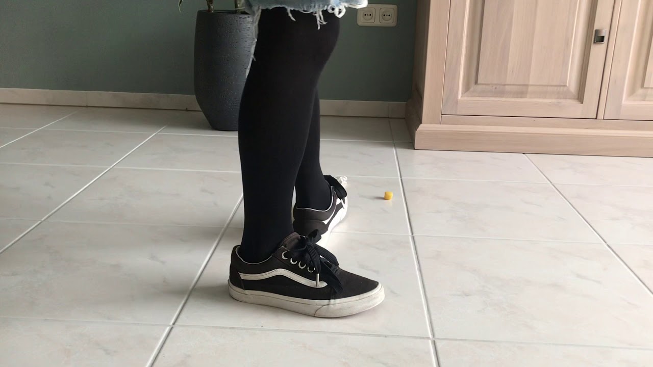 trample small potatoes and a piece of papies with vans