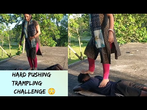 Trampling challenge 😳😱 #submission #challenges #feet #challenge #hard
