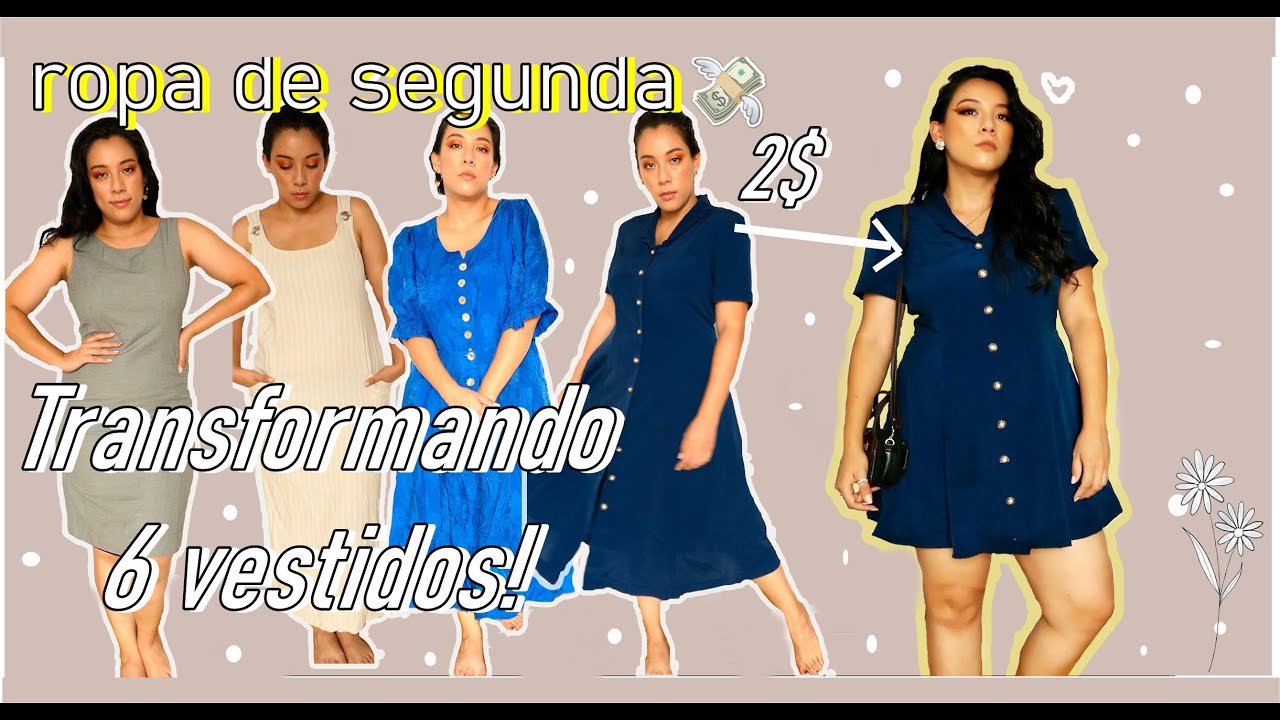 Transformando 6 vestidos de segunda a primera! - ideas fáciles para modificar ropa!