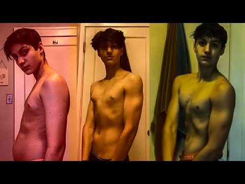 TRANSFORMAÇÃO INSANA DE ADOLESCENTE NATURAL!😱 Evolução de Corpo FALSO MAGRO Em Casa #shorts