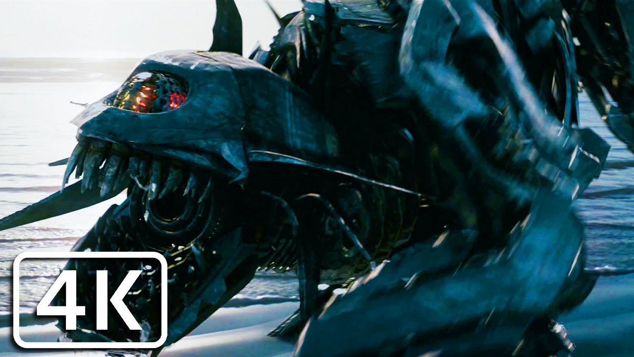 Transformers 2 - Ravage attacks Secret Military Base Scene [4K]