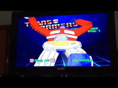 Transformers 25th anniversary DVD disc 1 opening menu
