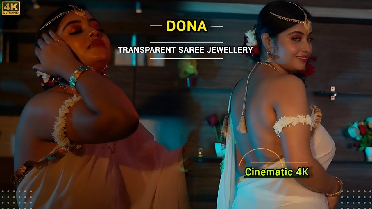 Transparent Saree Jewellery-5//Cinematic 4K//Dona// @TheStoryFashion #jewellery #transparent