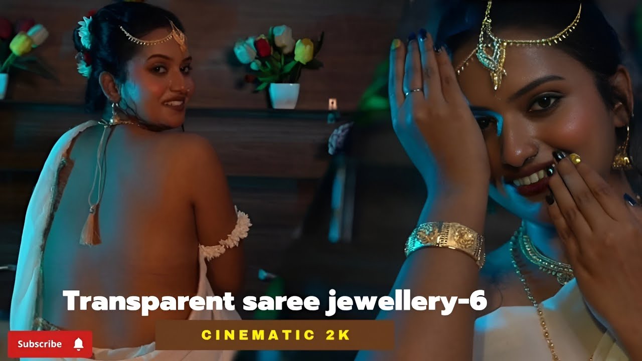 TRANSPARENT SAREE JEWELLERY-6😍ELORA @TheStoryFashion #sareelover #transparentsaree