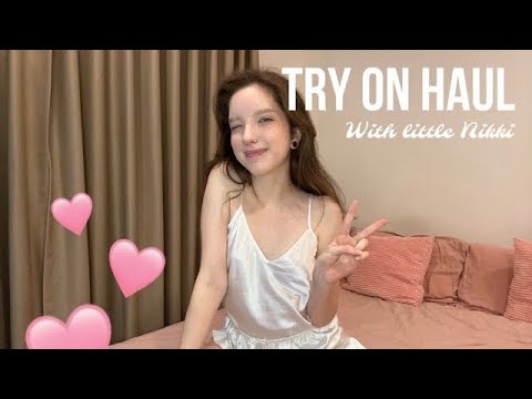 Transparent Try on Haul with Little Nikki | New Lingerie