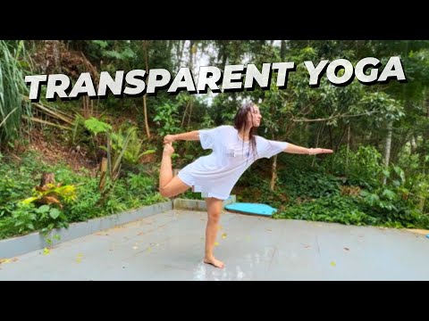 TRANSPARENT YOGA IN THE RAIN | WHITE SHIRT