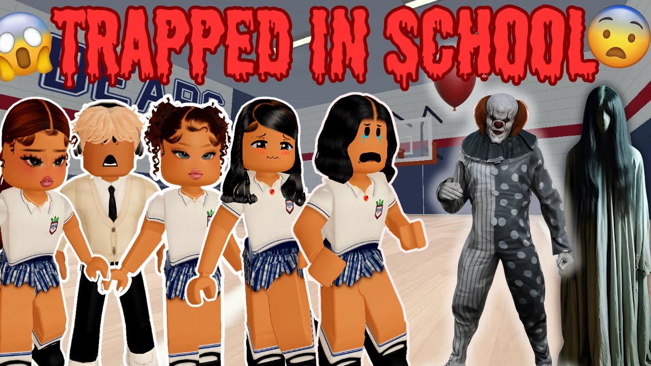 TRAPPED IN SCHOOL DURING A STORM! 😱🏫 HORROR STORY | BERRY AVENUE RP ROBLOX | *SCARY* *SAD*
